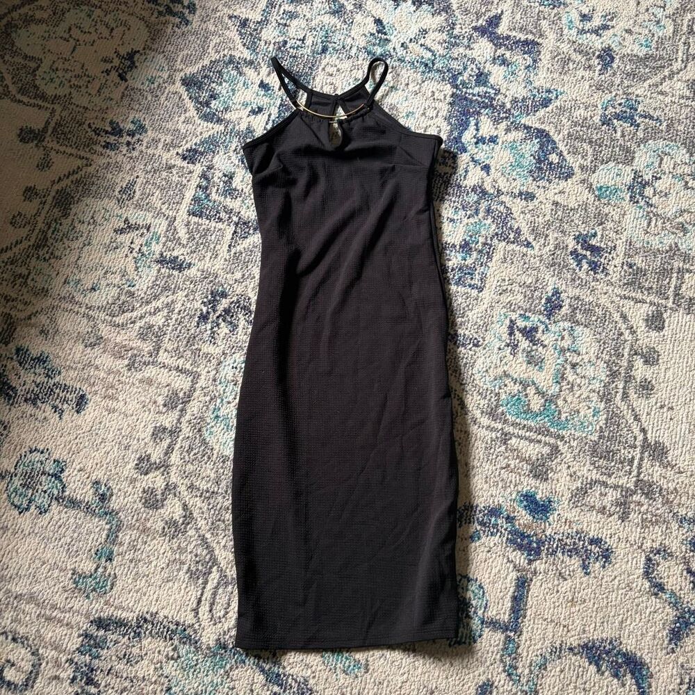 Unbranded Women's Black and Navy Dress